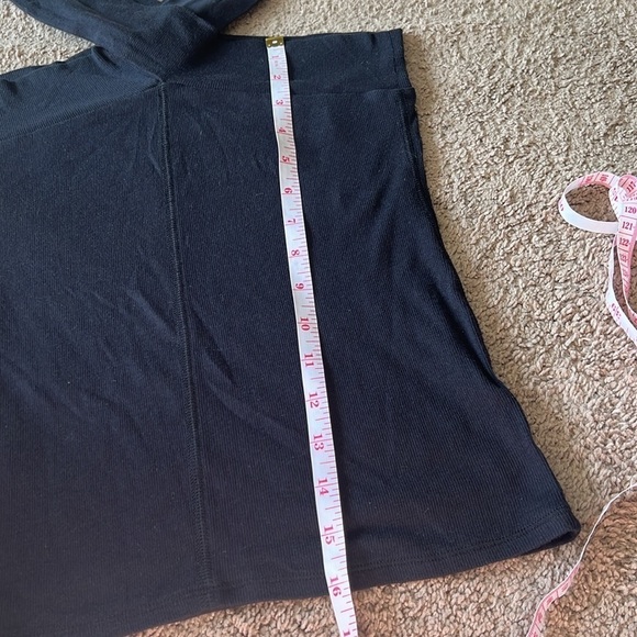 Intimately Free People Black Cross Over Halter Neck Ribbed Tank Top - Picture 6 of 6